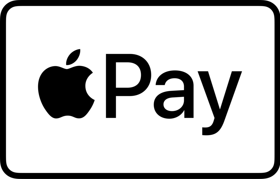 Black Apple logo followed by the word "Pay" in bold, black letters on a white background, representing the Apple Pay digital payment service.